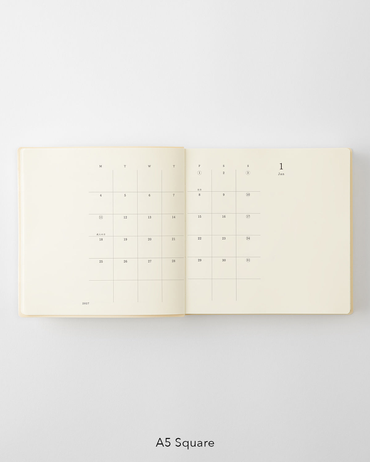 MD Product - Agenda MD Notebook Diary 1 Day 1 Page 2027 | A5 Square · páginas interiores