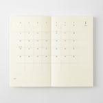 MD Product - Agenda mensual MD Notebook Diary 2027 | B6 Slim · páginas interiores