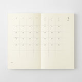 MD Product - Agenda mensual MD Notebook Diary 2027 | B6 Slim · páginas interiores