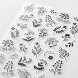 Midori - Pegatinas Sticker Collection Washi | Monotone Flower