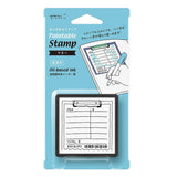 Midori - Paintable Stamp Pre-inked Calender Money Sello de Control de Gastos