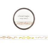 Mind Wave - Cinta adhesiva transparente 7 mm | Beige Ribbon · referencia 95295