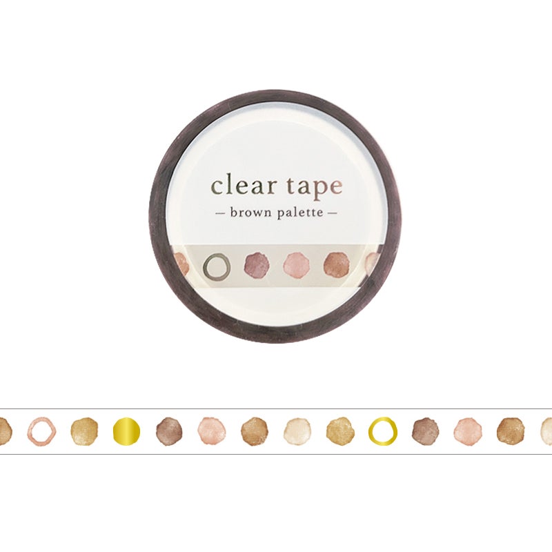 Mind Wave - Cinta adhesiva transparente 7 mm | Brown Palette · referencia 95301