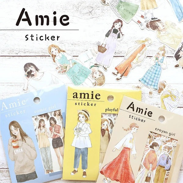 Mind Wave - Stickers Ami | Comic Girl | 40 stickers