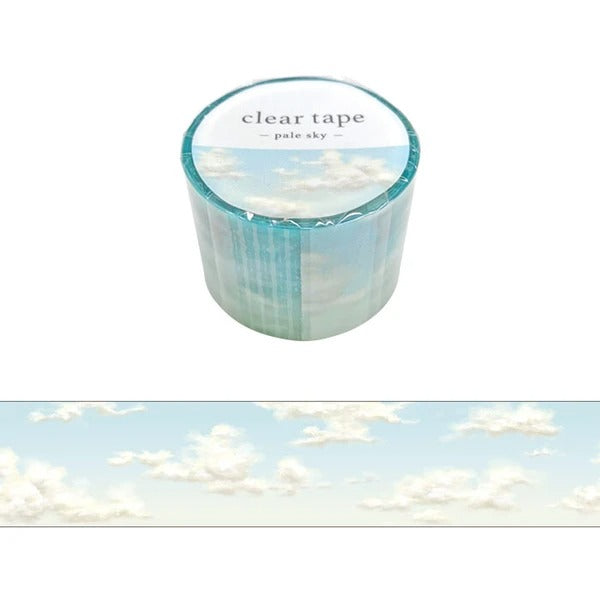 MIND WAVE -  Adhesive Tape Transparent de 30mm | Pale Sky