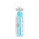 Midori - Regla Multi Ruler 16 cm | Azul