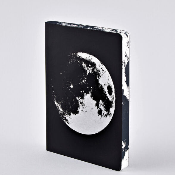 Cuaderno Nuuna Graphic L Moon, portada con luna plateada