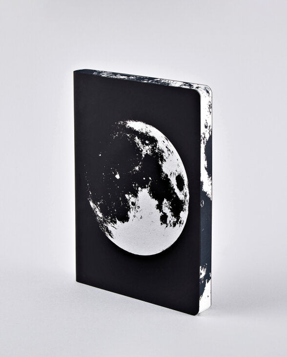 Cuaderno Nuuna Graphic L Moon, portada con luna plateada