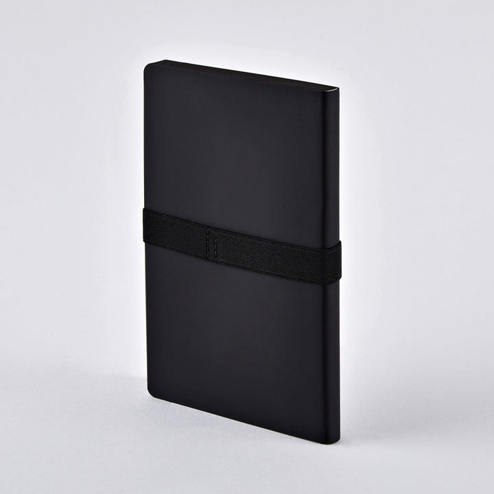 Nuuna - Cuaderno con elástico Voyager Black M | Malla de puntos