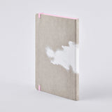 Nuuna - Cuaderno Inspiration Book M | Pink pages with white clouds
