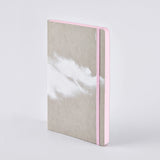 Nuuna - Cuaderno Inspiration Book M | Pink pages with white clouds