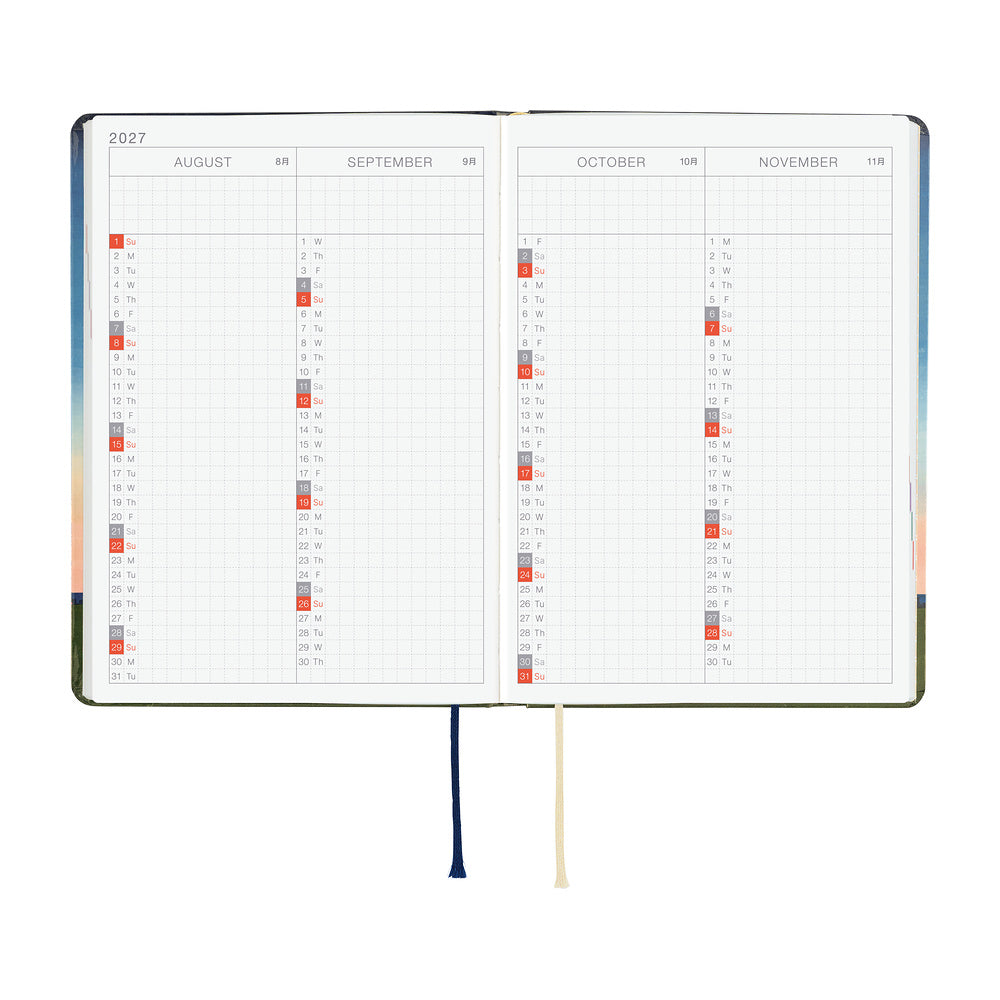 Hobonichi - Agenda HON 2027 A6 en inglés | Hiroko Kubota: String Telephone Until the Moon is Full · detalle 7
