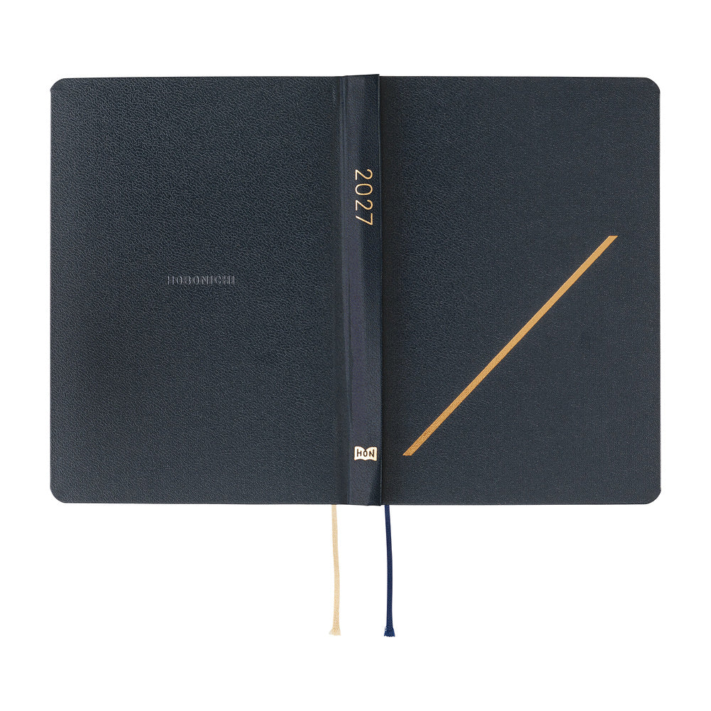 Hobonichi - Agenda HON 2027 A6 en inglés | Slash (Navy) · detalle 3