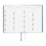 Hobonichi - Agenda HON 2027 A6 en inglés | Slash (Navy) · detalle 7
