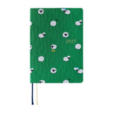 Hobonichi - Agenda HON 2027 A6 en inglés | Bow & Tie: Sheep Sheep Sheep