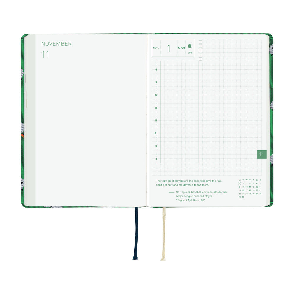 Hobonichi - Agenda HON 2027 A6 en inglés | Bow & Tie: Sheep Sheep Sheep · detalle 5