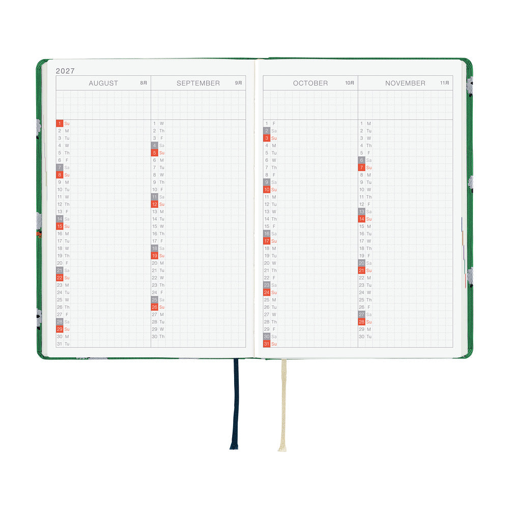 Hobonichi - Agenda HON 2027 A6 en inglés | Bow & Tie: Sheep Sheep Sheep · detalle 7