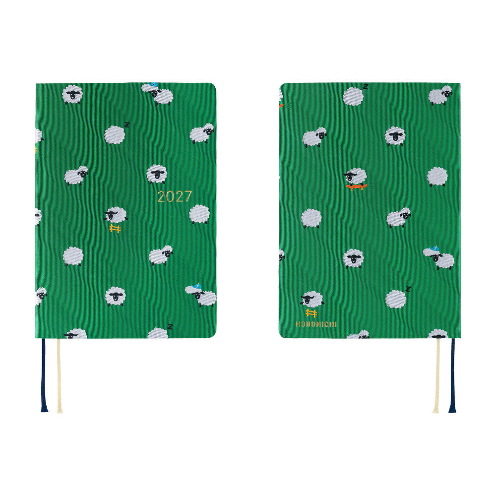 Hobonichi - Agenda HON 2027 A6 en inglés | Bow & Tie: Sheep Sheep Sheep · detalle 8
