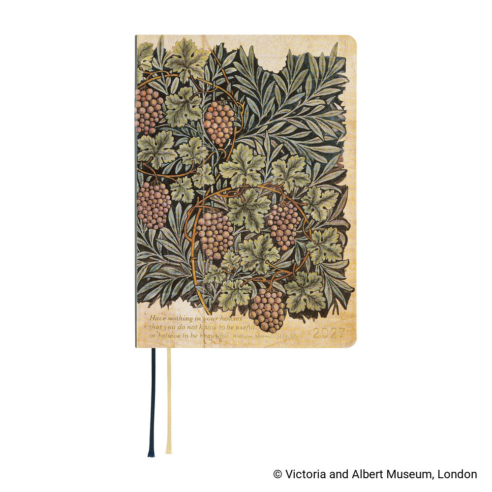 Hobonichi - Agenda HON 2027 A6 en inglés | V&A Series: Vine
