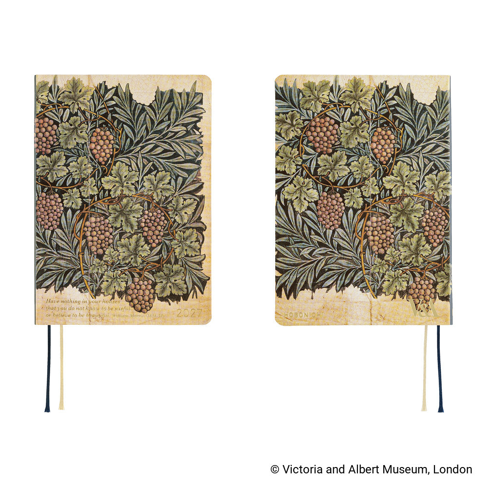 Hobonichi - Agenda HON 2027 A6 en inglés | V&A Series: Vine · detalle 8