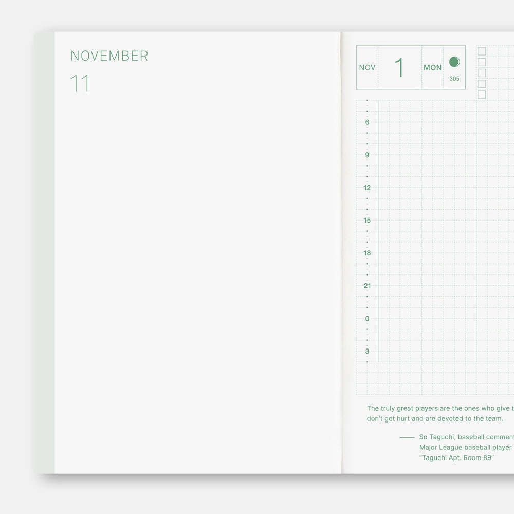 Hobonichi - Agenda Techo 2027 Original Book A6 en inglés | Hobonichi Techo 2027 English Original Book [A6 size/Daily/Jan…