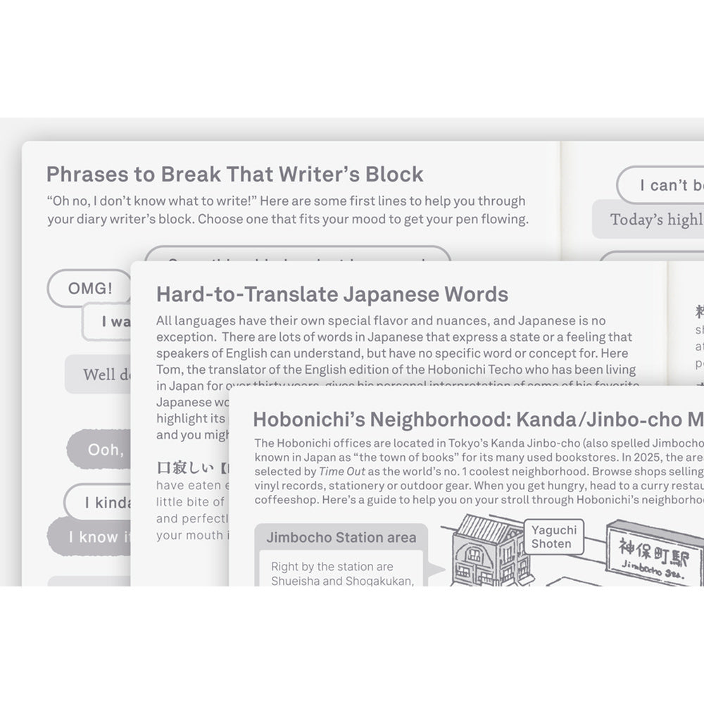 Hobonichi - Agenda Techo 2027 Original Book A6 en inglés | Hobonichi Techo 2027 English Original Book [A6 size/Daily/Jan…