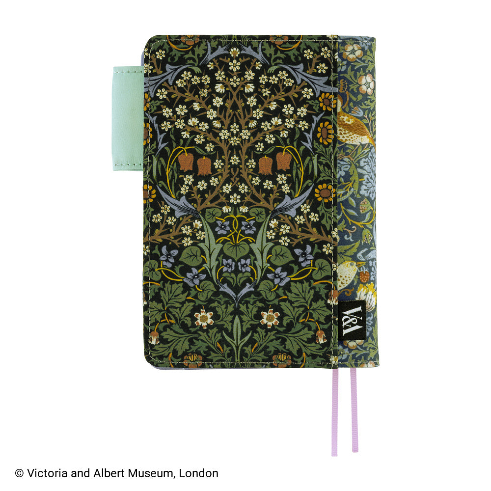 Hobonichi - Funda A6 Original | V&A Series: Strawberry Thief · detalle 2