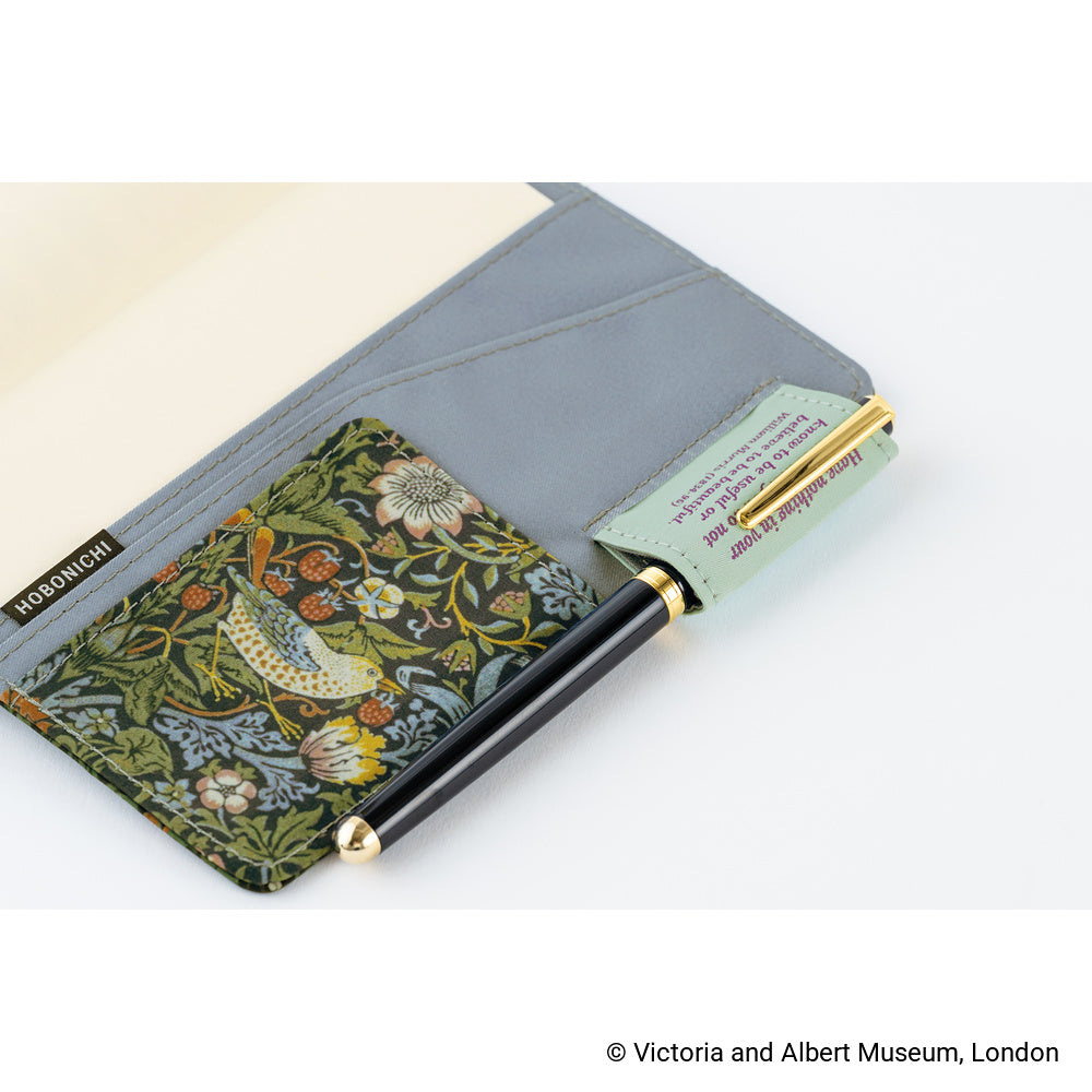 Hobonichi - Funda A6 Original | V&A Series: Strawberry Thief · detalle 7