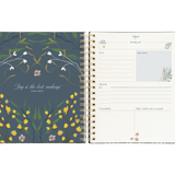 Kokonote - Agenda Escolar 2025/2026 17 Meses | Semana Vista 21x25 cm | Olympia Nuit Florale