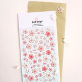 Suatelier – Set de Pegatinas | Flores Rosa