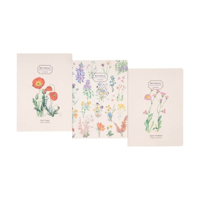 Kokonote - Set of 3 Notebooks A5 Wild Flowers