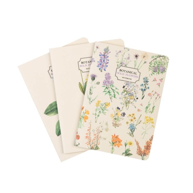 Kokonote - Set de 3 Cuadernos A6 Wild Flowers