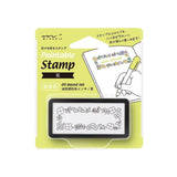 Midori - Paintable Stamp Pre-inked Half Size - Sello Flores