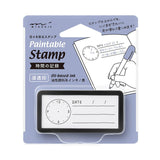 Midori - Paintable Stamp Pre-inked Half Size - Keep track of time