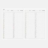 Hobonichi - Agenda Techo 2027 Planner Book A6 en inglés | Hobonichi Techo 2027 English Planner Book [A6 size/Daily/Jan…