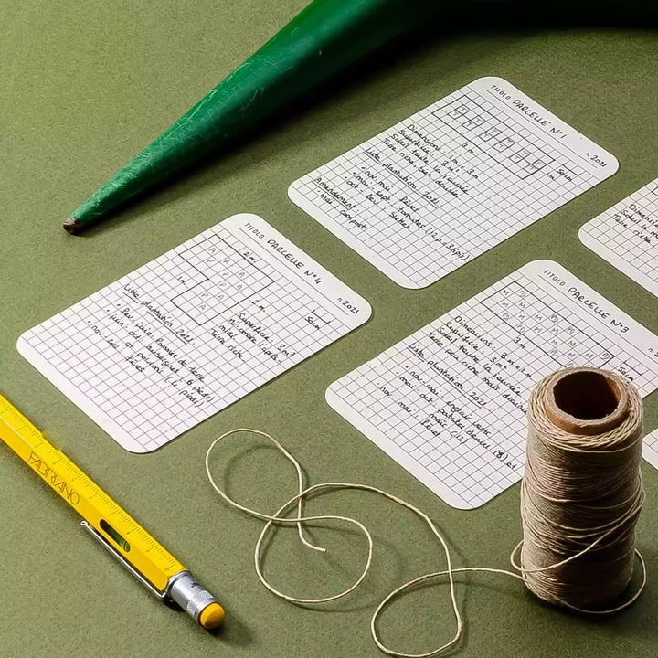 Foglietto - Quadrato Fichas A7 | 120 O 60 TARJETAS | VARIOS COLORES