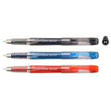 Platinum Pen - Fountain Pen Preppy Red Blue Medium Nib  0.5mm