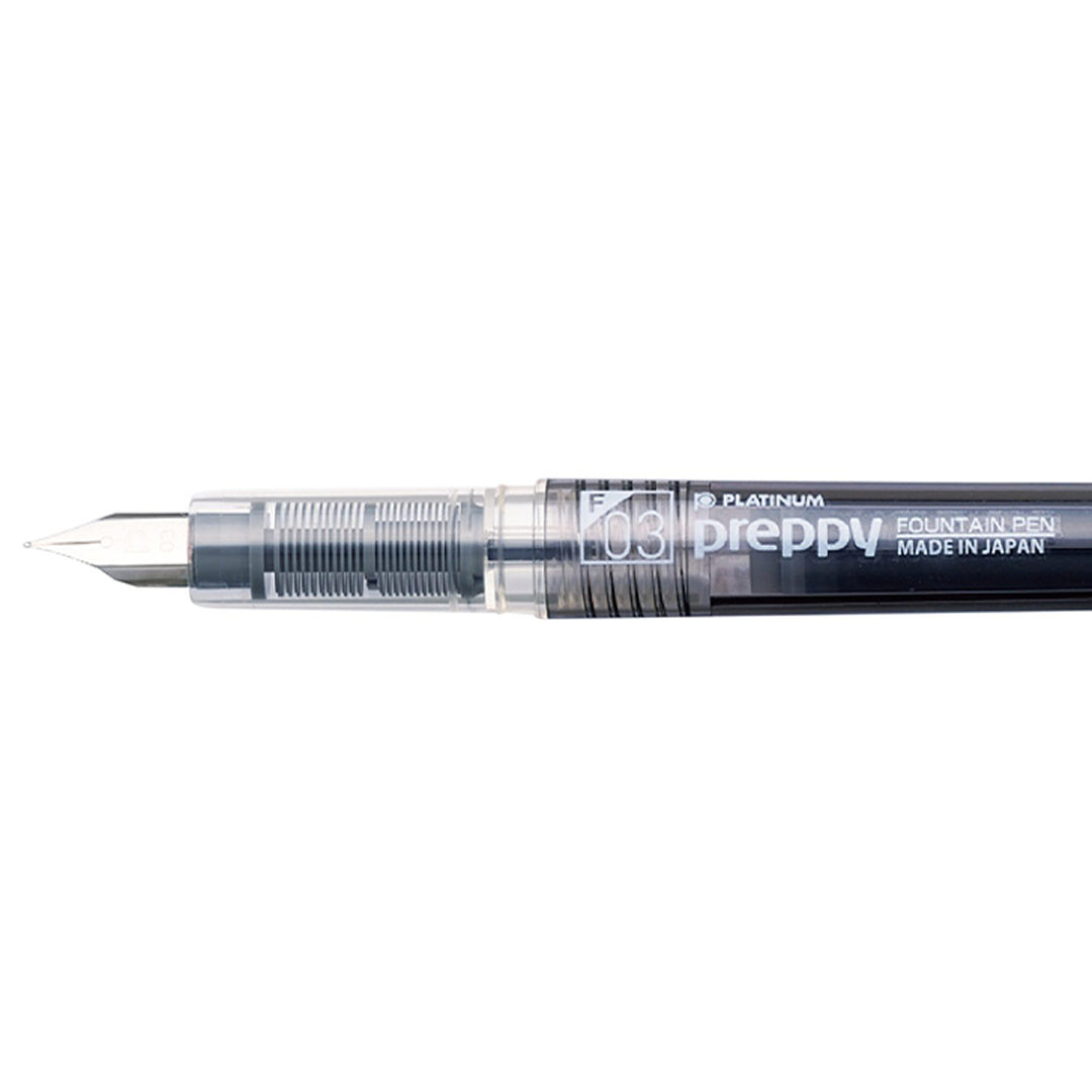 Platinum Pen - Pluma estilográfica Preppy Black Plumín fino  0.3mm