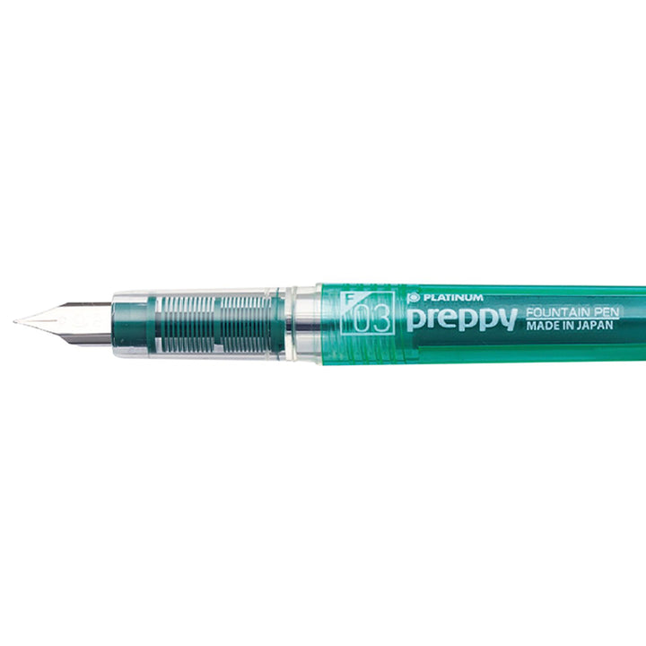 Platinum Pen - Pluma estilográfica Preppy Green Plumín fino  0.3mm