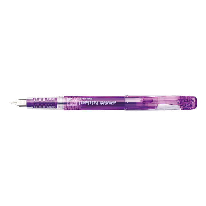 Platinum Pen - Pluma estilográfica Preppy Violet Plumín fino  0.3mm