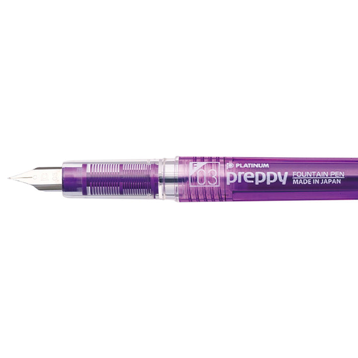 Platinum Pen - Pluma estilográfica Preppy Violet Plumín fino  0.3mm