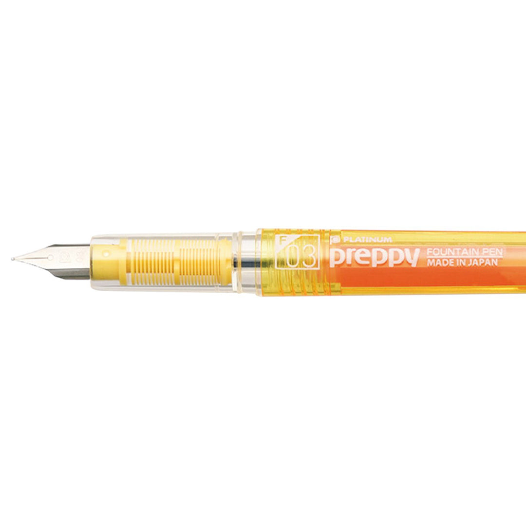 Platinum Pen - Pluma estilográfica Preppy Yellow Plumín fino  0.3mm