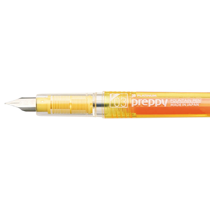Platinum Pen - Pluma estilográfica Preppy Yellow Plumín fino  0.3mm
