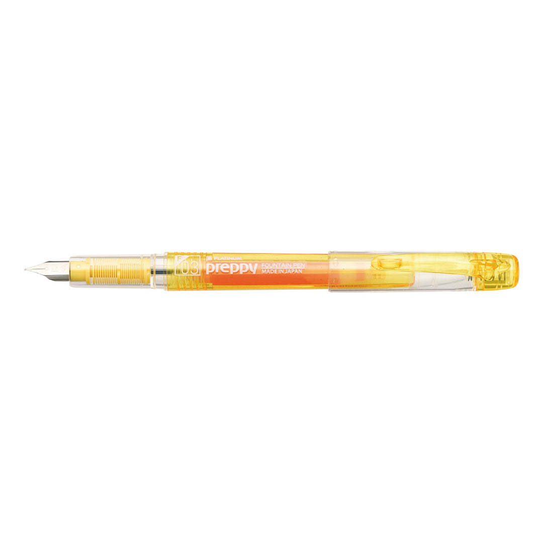 Platinum Pen - Fountain Pen Preppy Yellow Fine Nib  0.3mm