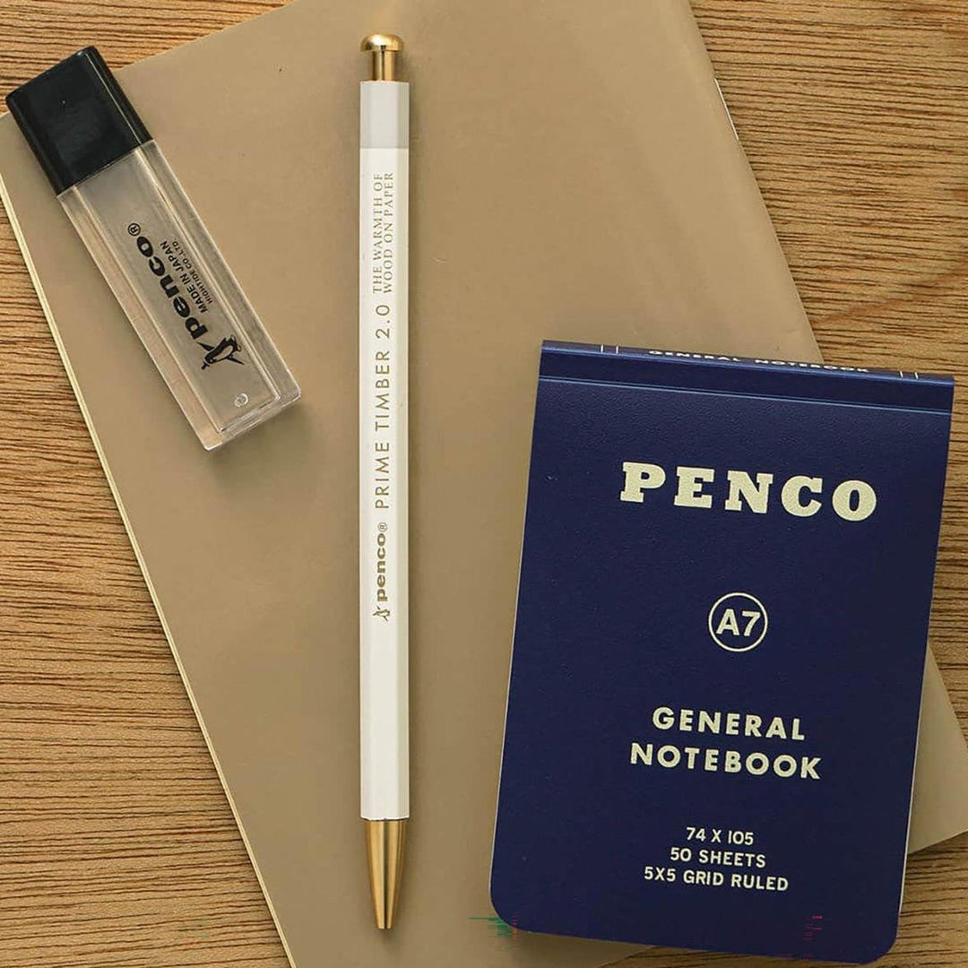 Hightide & Penco - Mechanical Pencil Prime Timber 2.0 | White