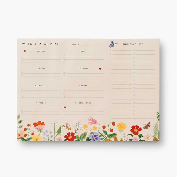 Rifle Paper Co. - Weekly Meal Planner | Strawberry Fields