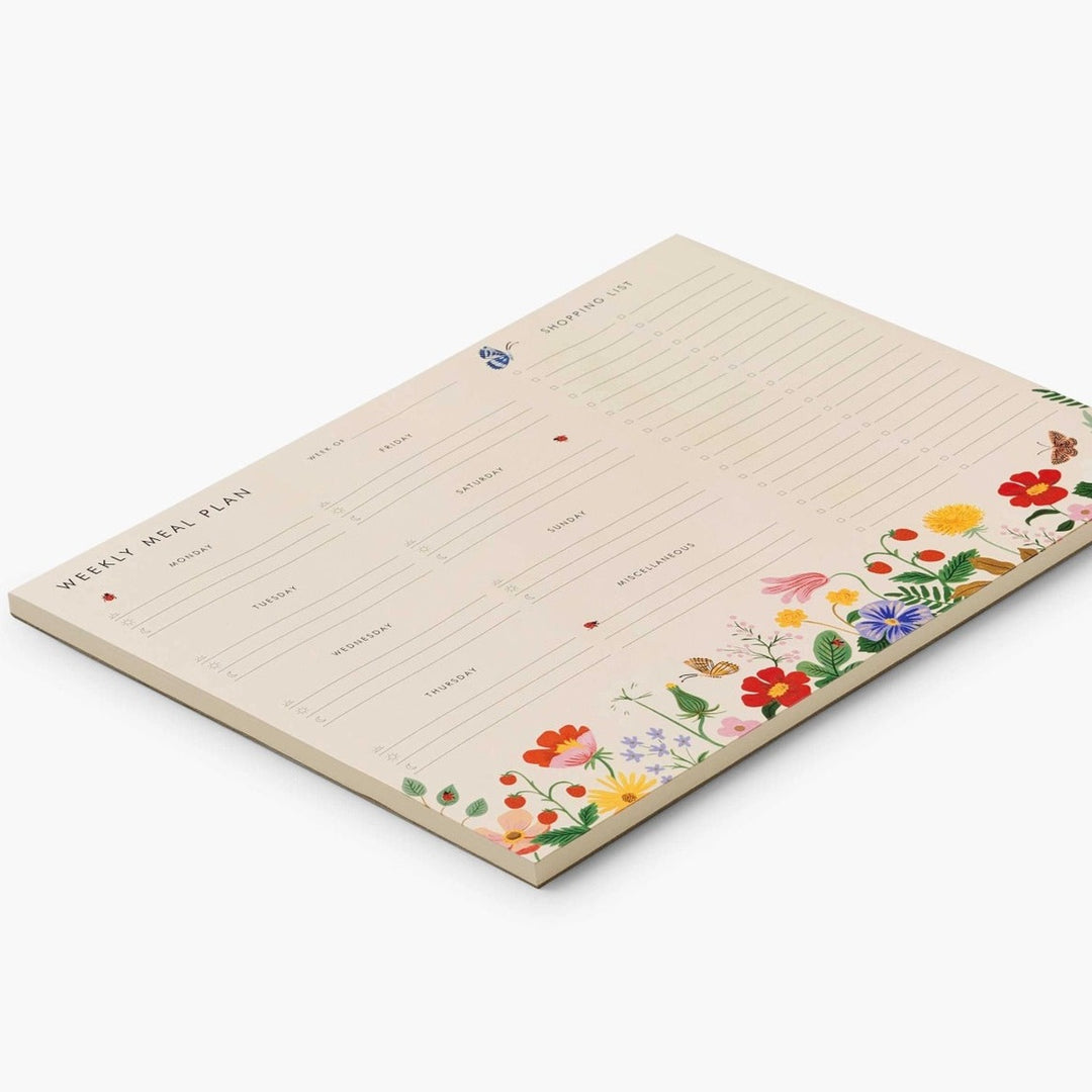 Rifle Paper Co. - Weekly Meal Planner Planificador de Comidas Semanal | Strawberry Fields
