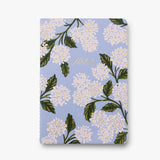 Rifle Paper Co. - Stitched Notebooks Set de 3 Cuadernos | Hojas con Líneas | Hydrangea