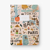 Rifle Paper Co. - Stitched Notebooks Set de 3 Cuadernos | Hojas con Líneas | Bon Voyage