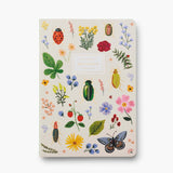 Rifle Paper Co. - Stitched Notebooks Set de 3 Cuadernos | Hojas con Líneas | Curio